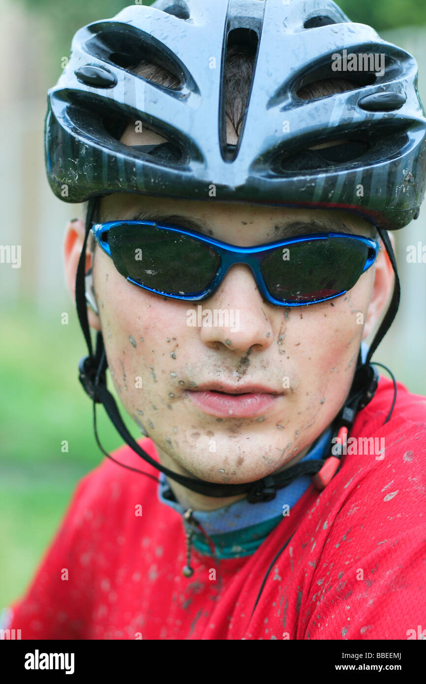 Mountain Bike Racer Stock Photo Alamy Mountain bike racer stock photo alamy