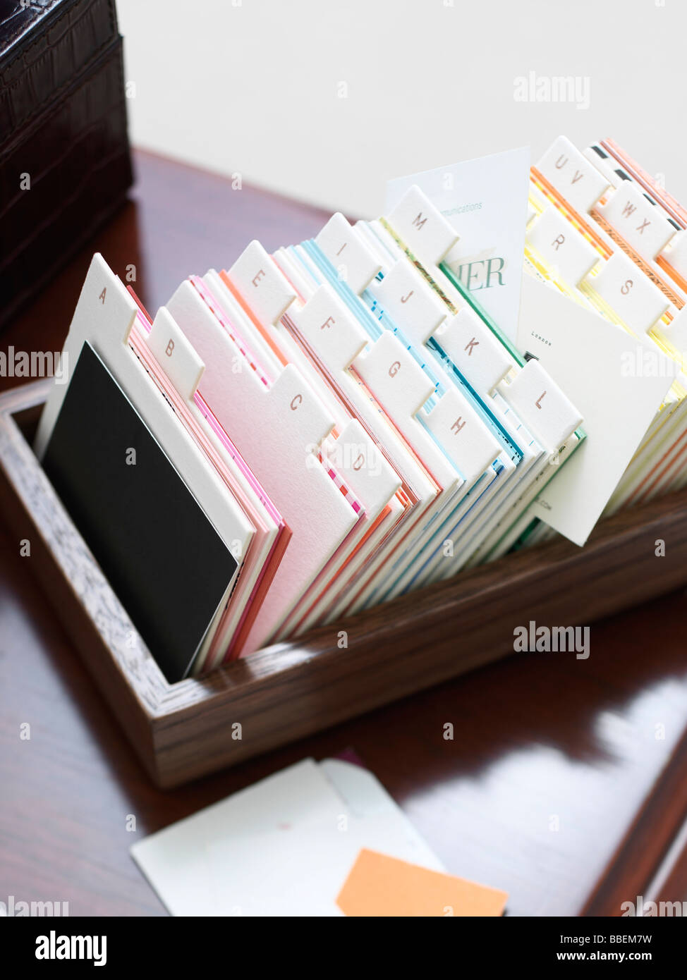 Directory on Desktop Stock Photo