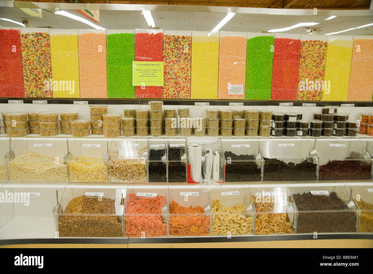 Bulk Candy in Supermarket Stock Photo Alamy