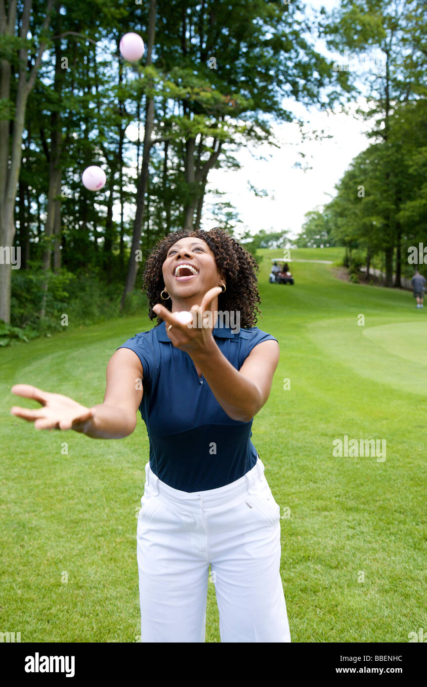 Juggling balls woman hires stock photography and images Alamy