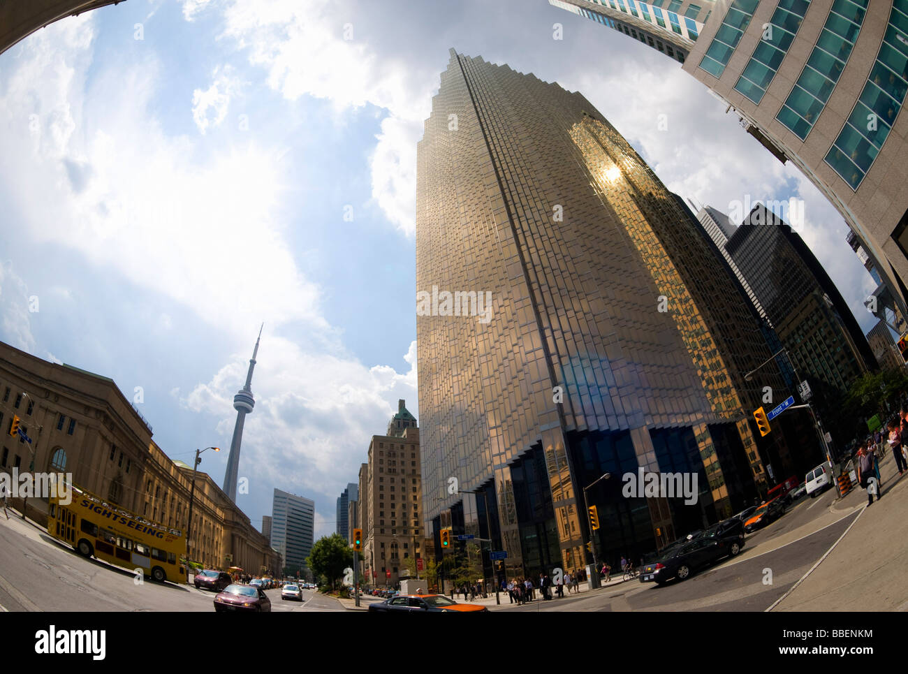 Bay and Front, Toronto, Ontario, Canada Stock Photo