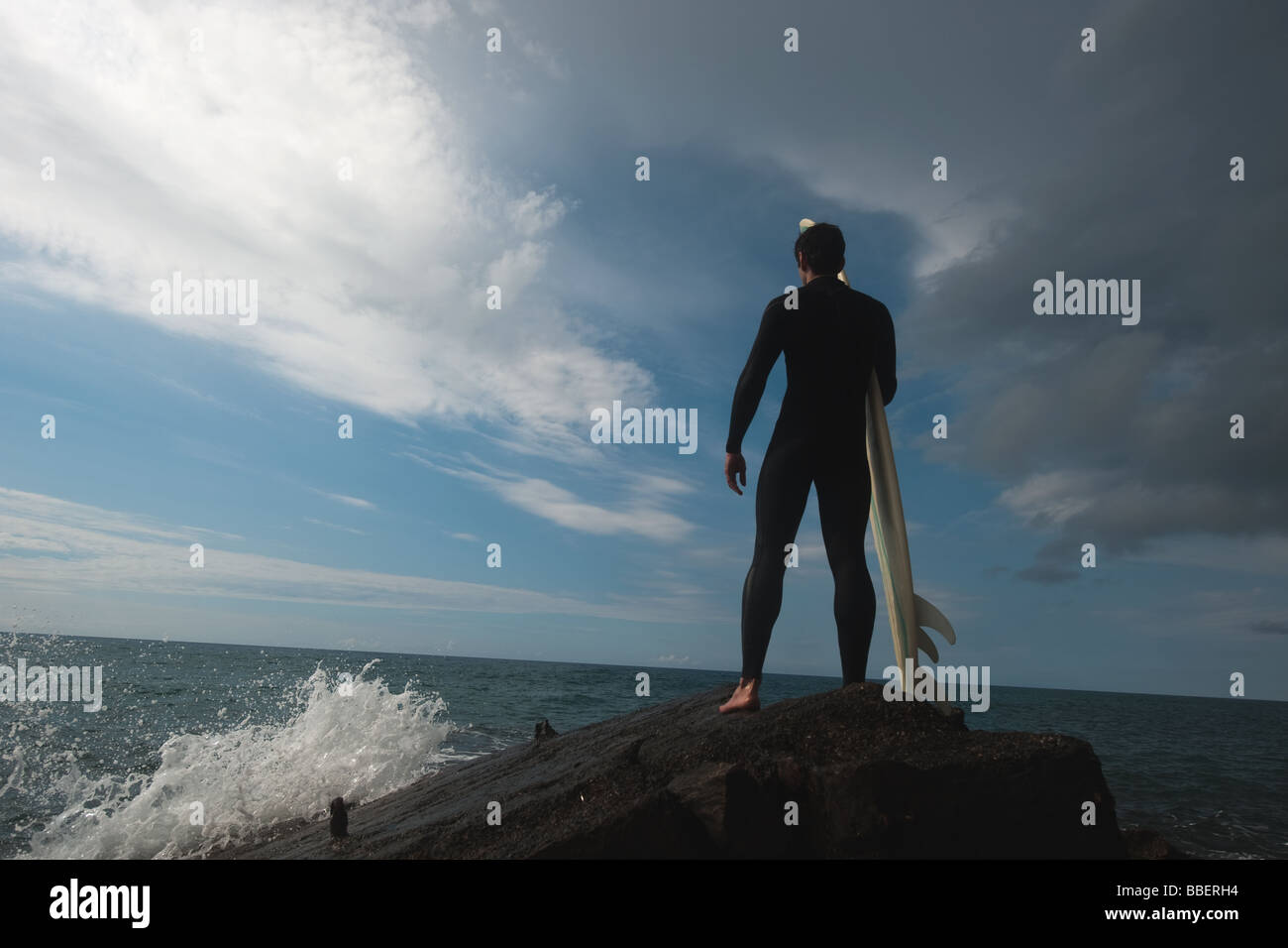Surfer with surfboard Stock Photo Alamy