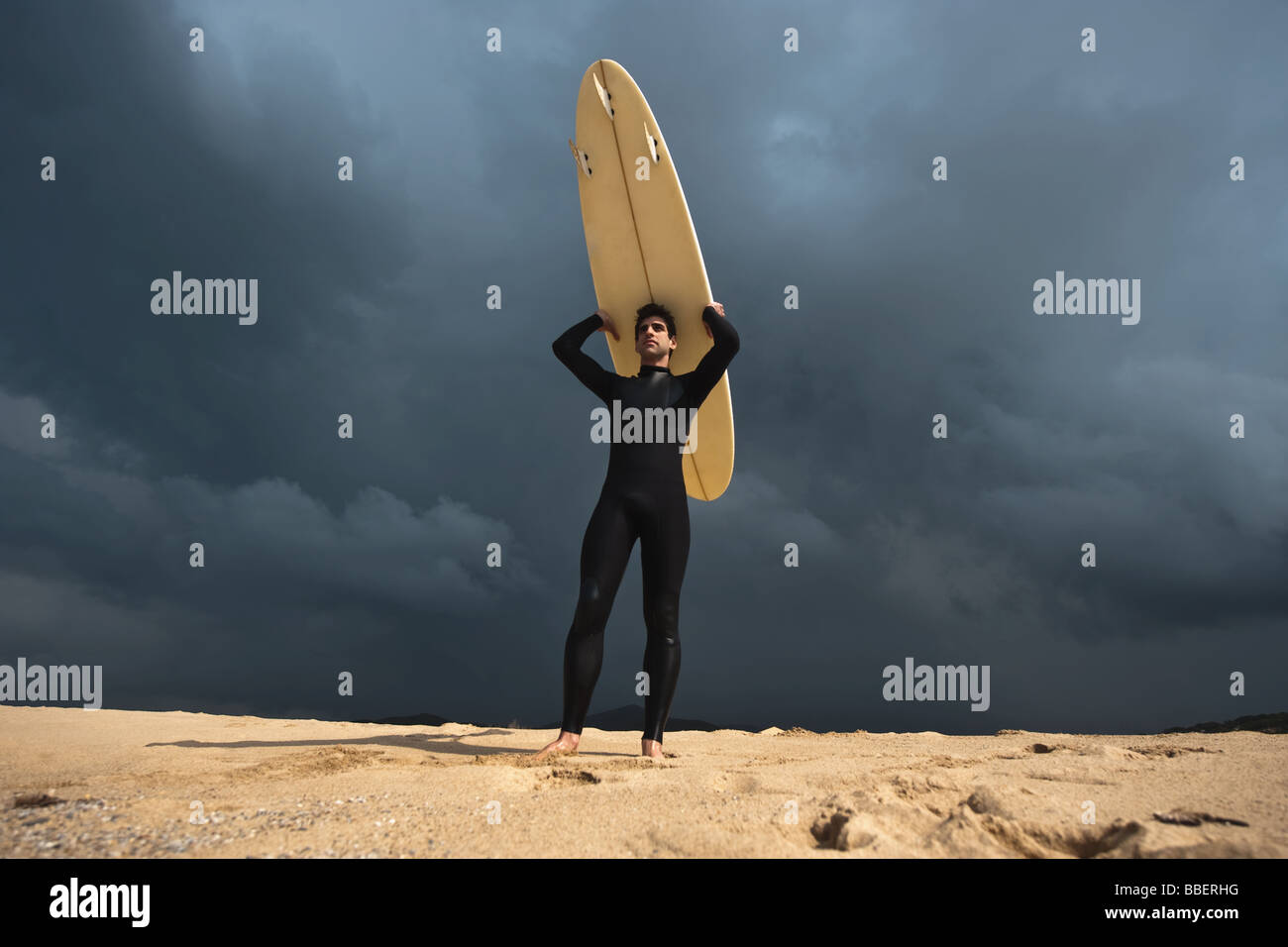 Surfer with surfboard Stock Photo Alamy