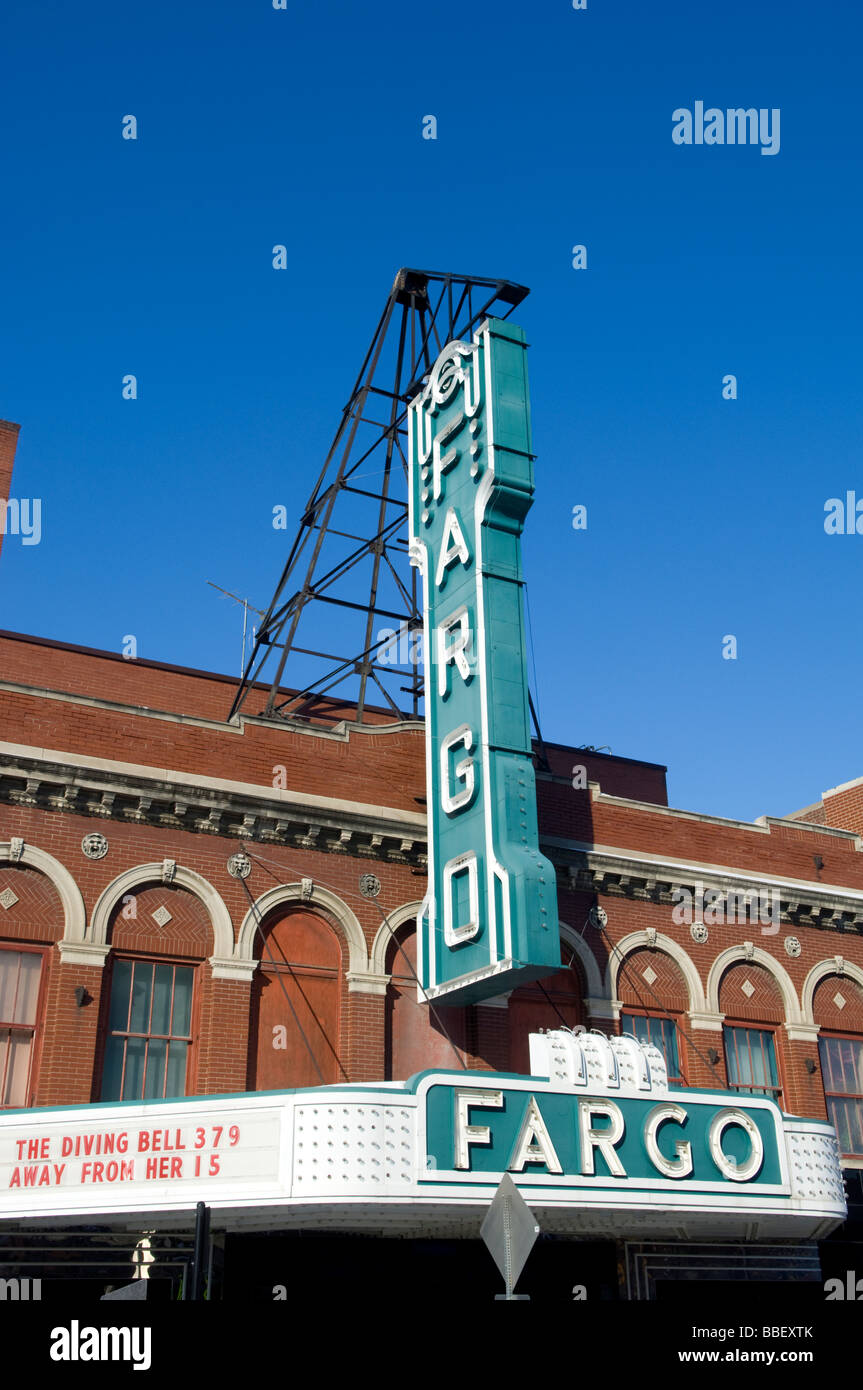 Exterior of Fargo Theater, Fargo, North Dakota Stock Photo Alamy
