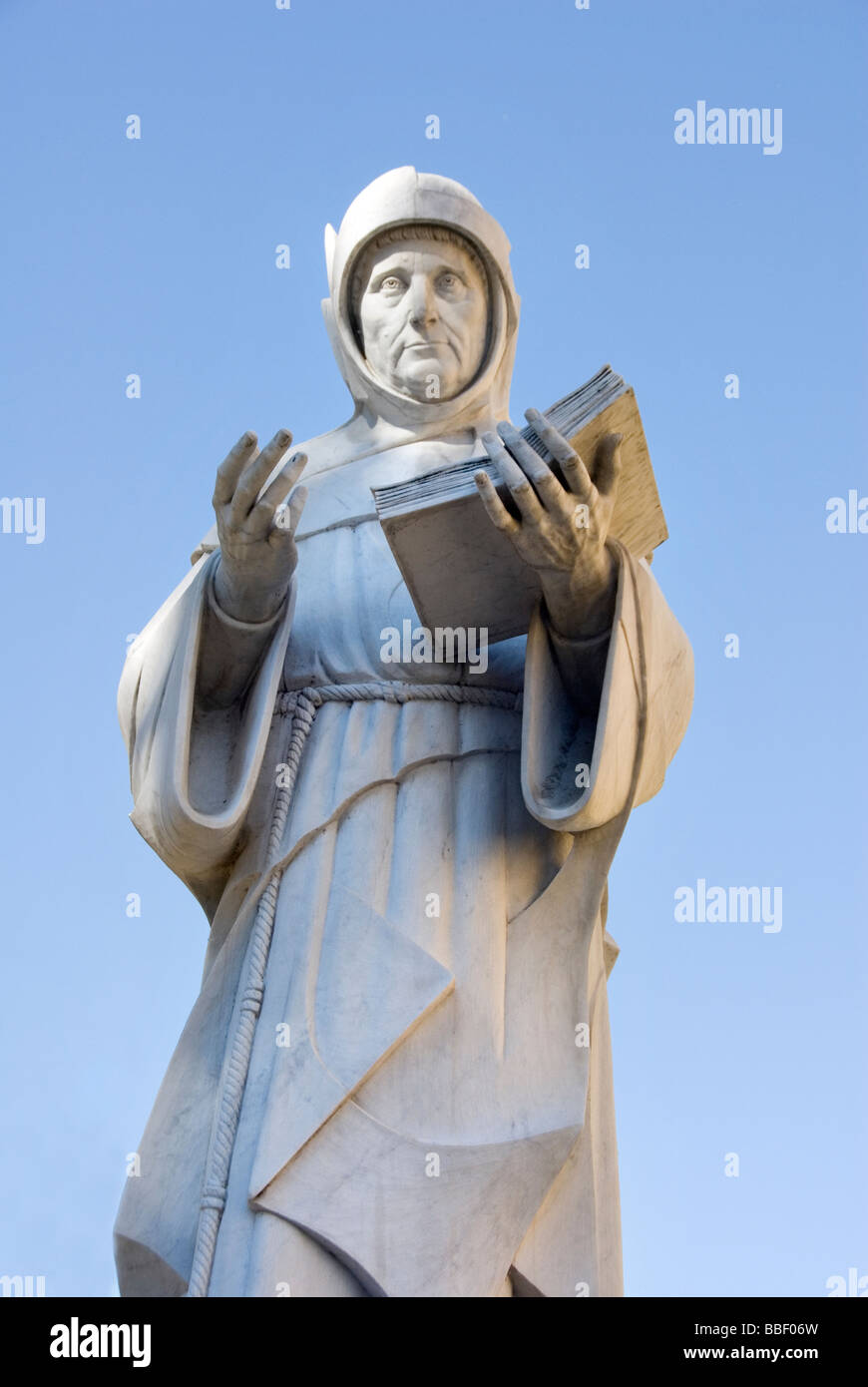 Statue of Fra Luca Bartolomeo de Pacioli, Italian mathematician and