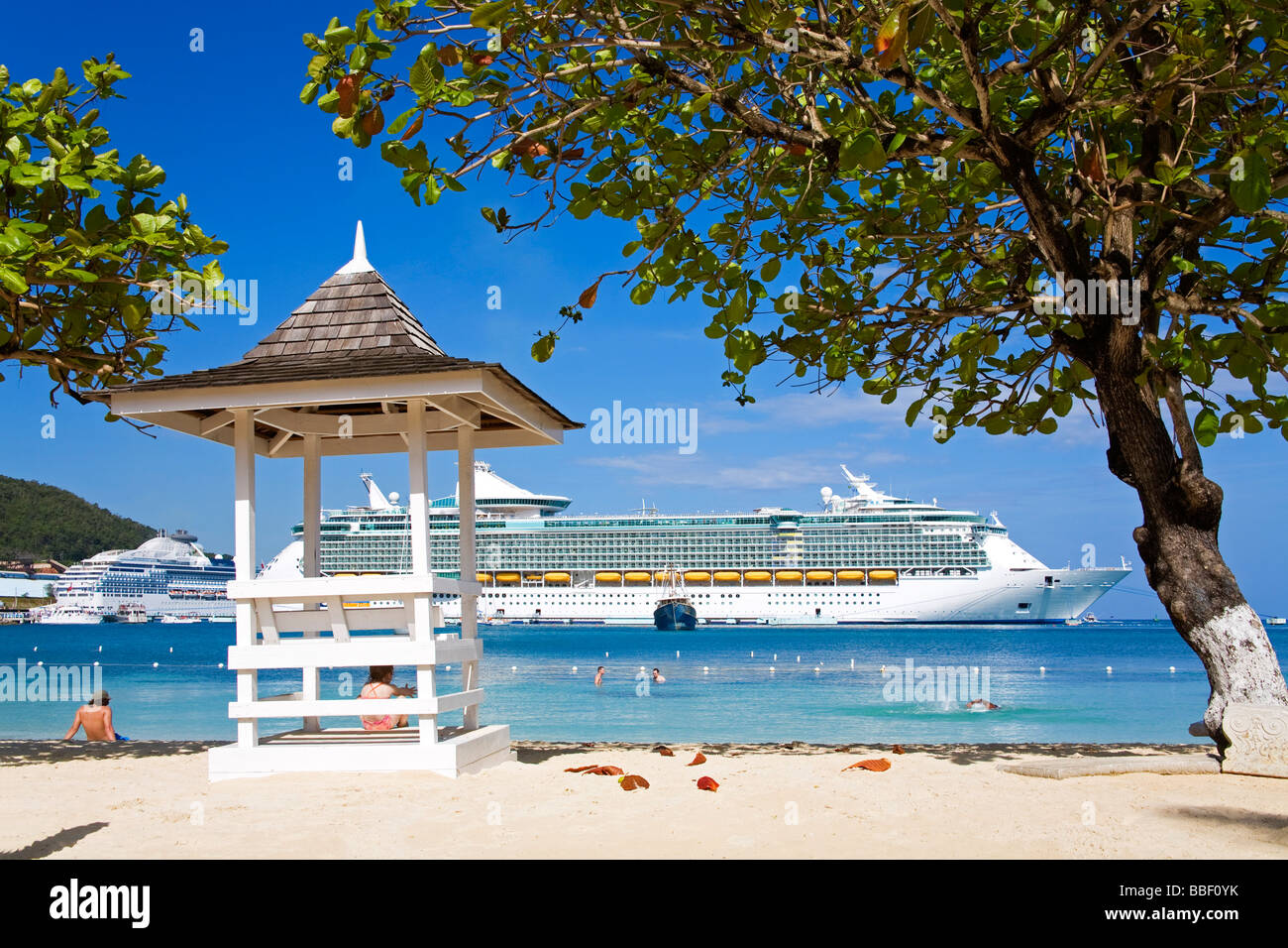 Turtle Beach; Ocho Rios, St. Ann's Parish, Jamaica, Caribbean Stock Photo
