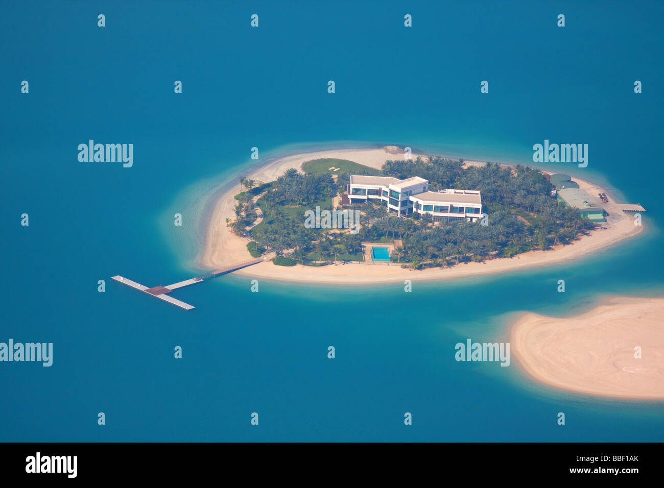 The only inhabited island in the Dubai World Stock Photo