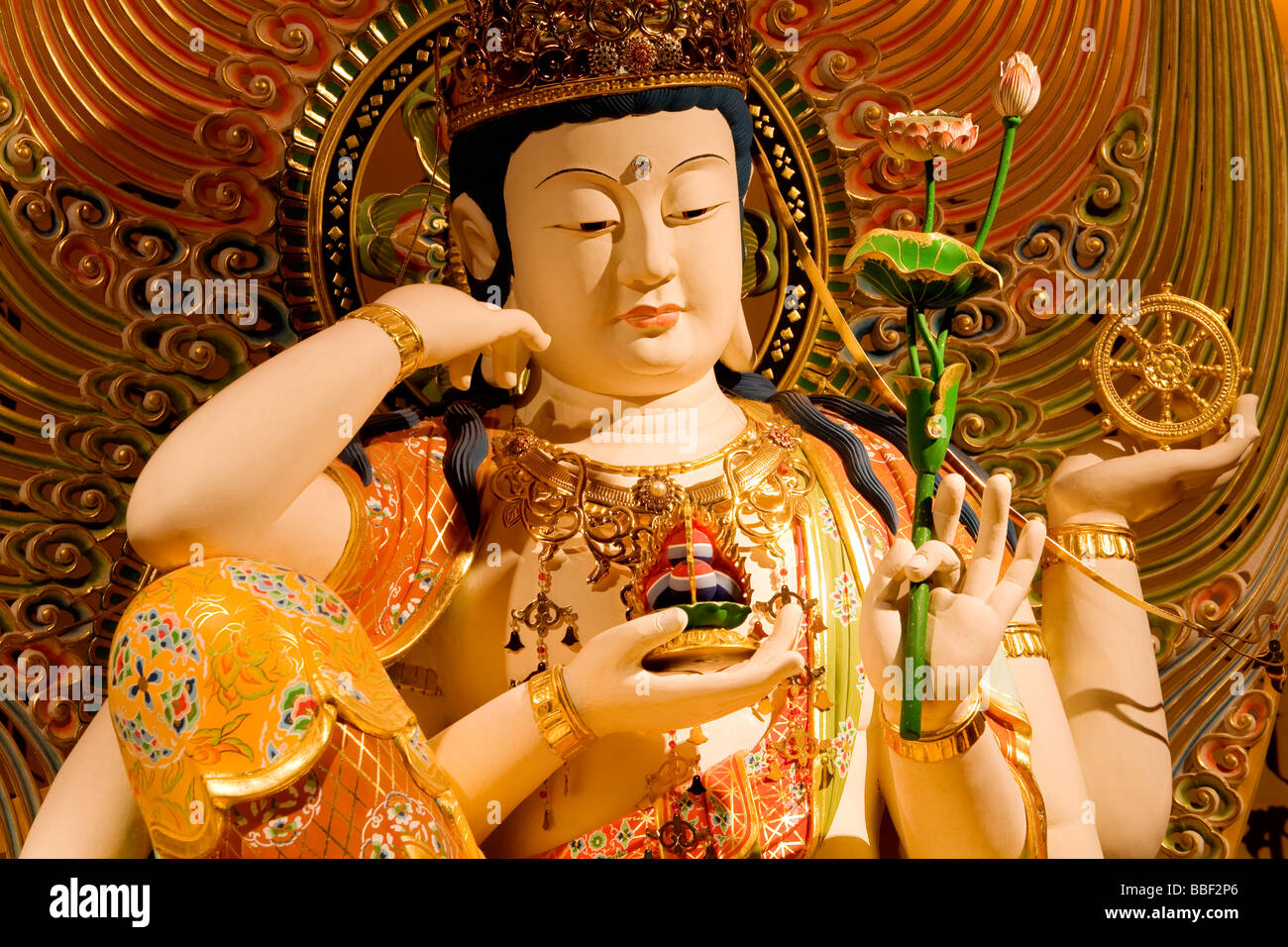 Buddha in Buddha Tooth Relic Temple & Museum; Singapore, Singapore