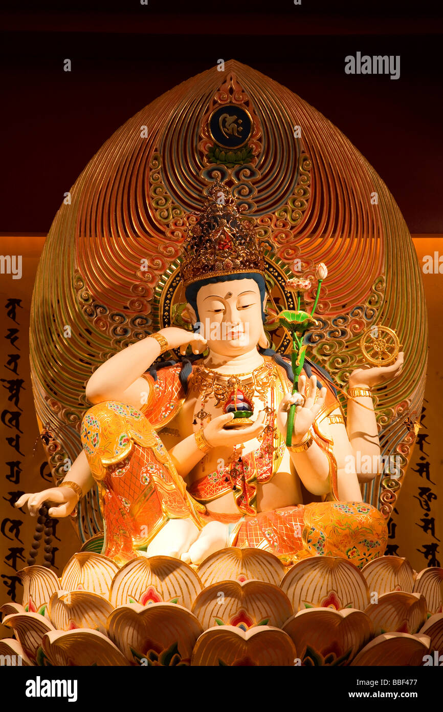 Buddha in Buddha Tooth Relic Temple & Museum; Singapore, Singapore