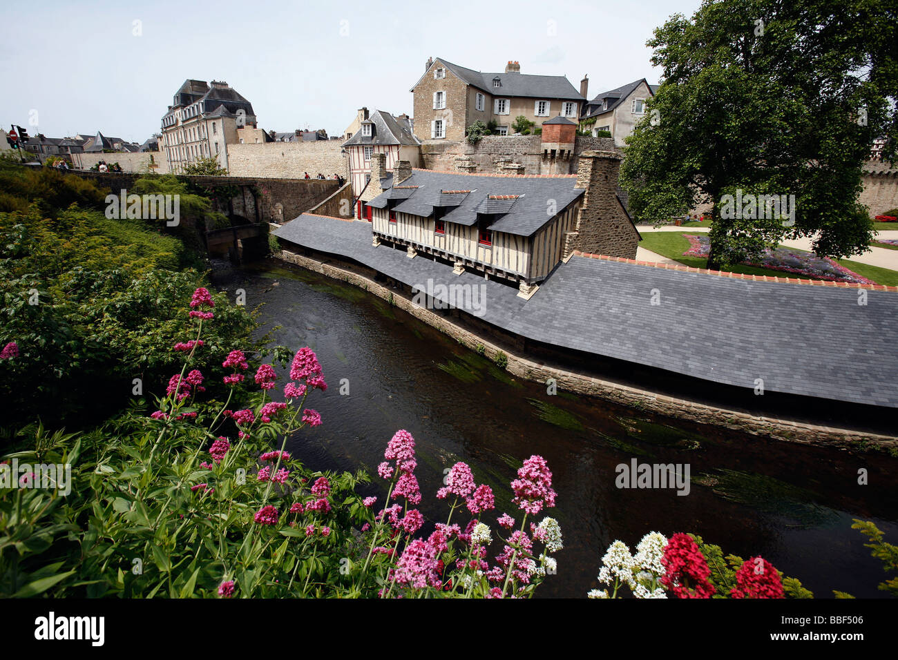 Historic medieval architecture Vannes France Brittany Stock Photo