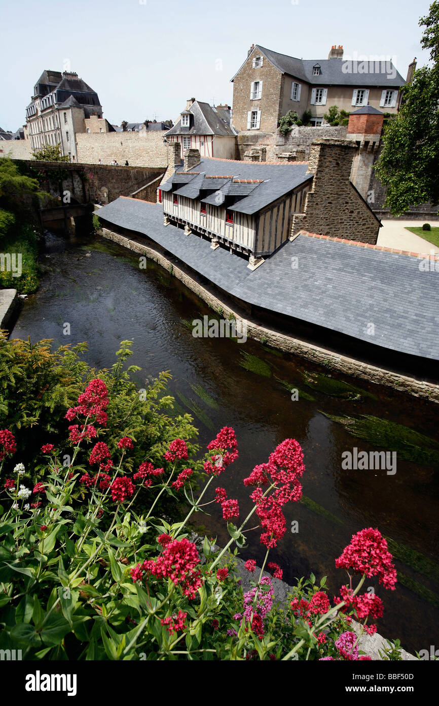 Historic medieval architecture Vannes France Brittany Stock Photo