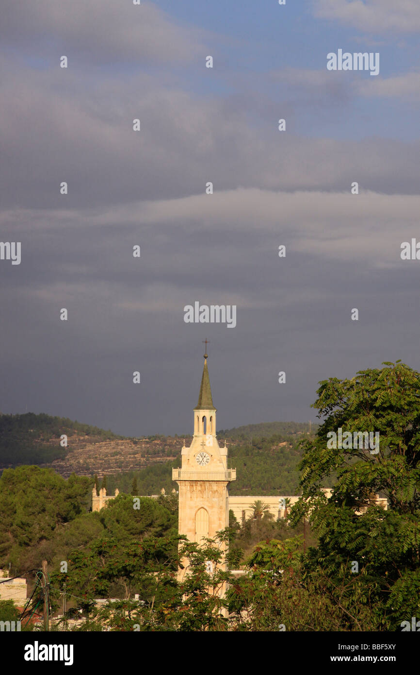 Israel Jerusalem the bell tower of the Church of St John the Baptist in ...