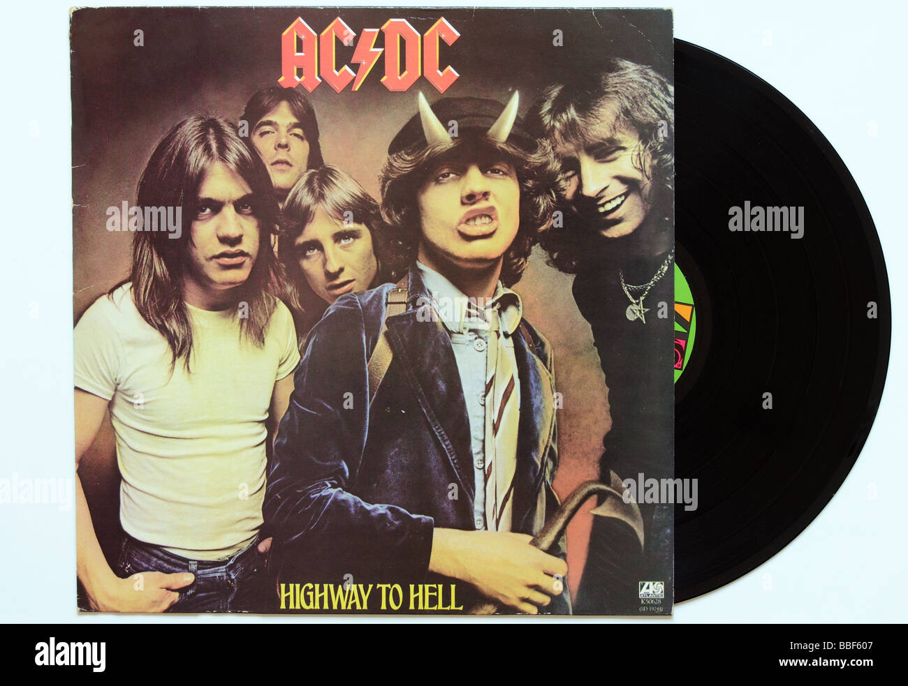 Satire vogn stribet AC/DC Highway to Hell album Stock Photo - Alamy