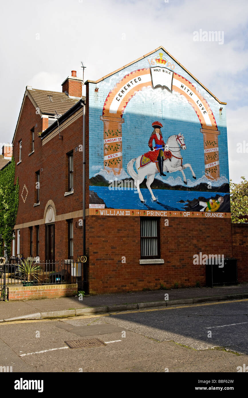 Unionist mural Belfast Northern Ireland Stock Photo