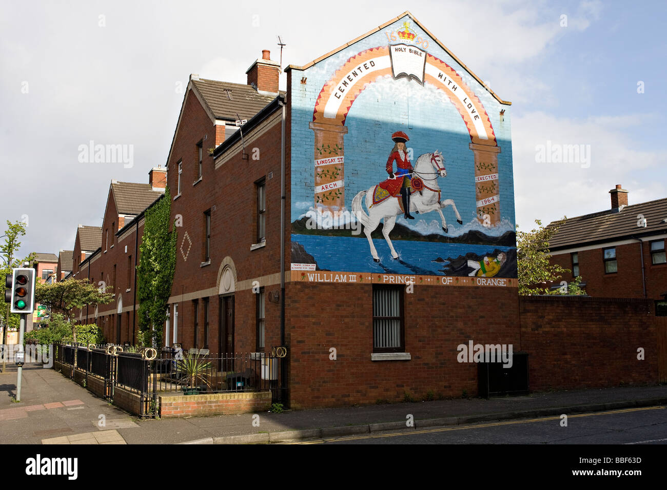 Unionist mural Belfast Northern Ireland Stock Photo