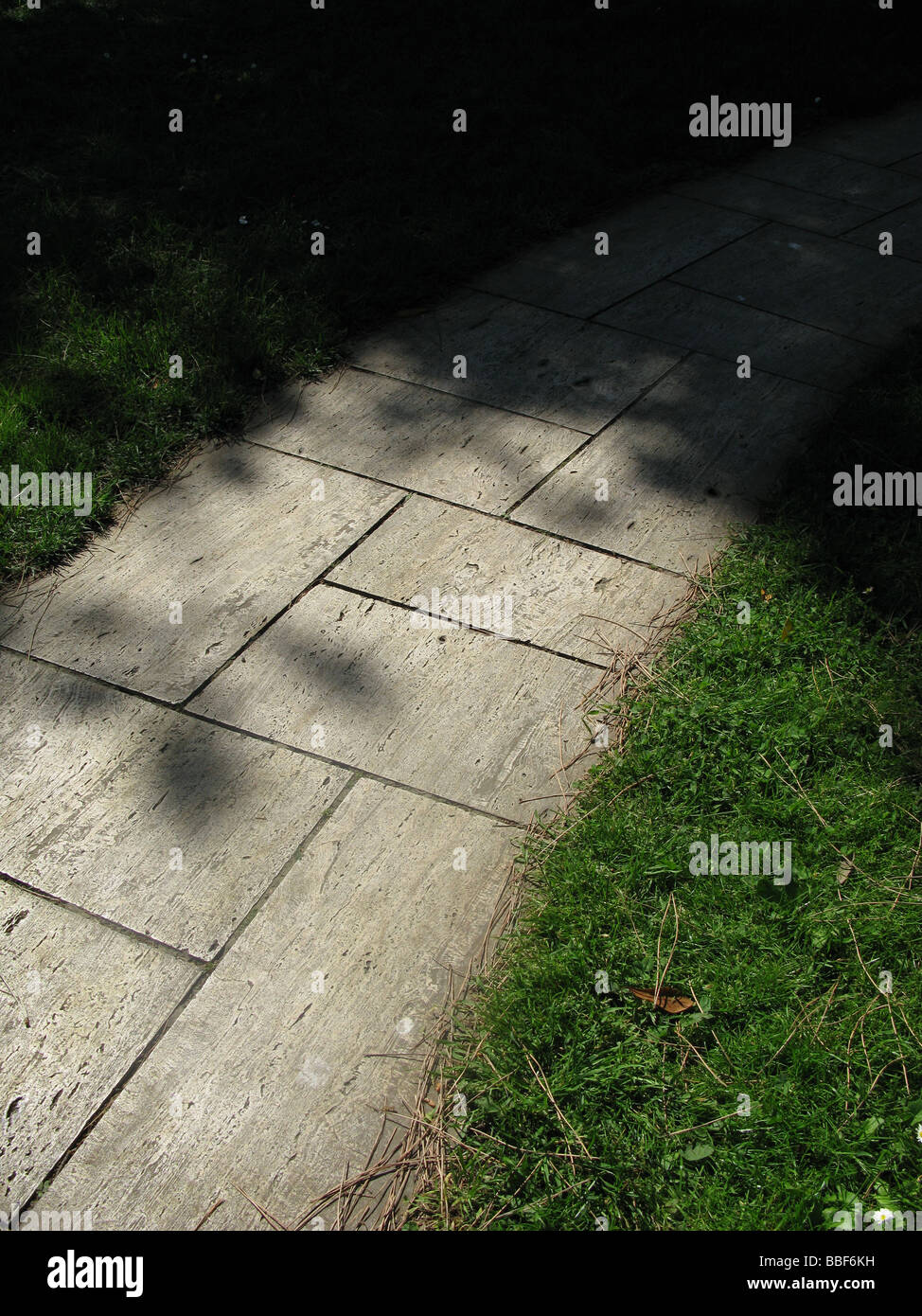 empty walk way foot path in park in country Stock Photo - Alamy