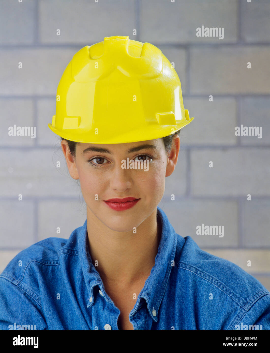 portrait of engineer or architect woman Stock Photo