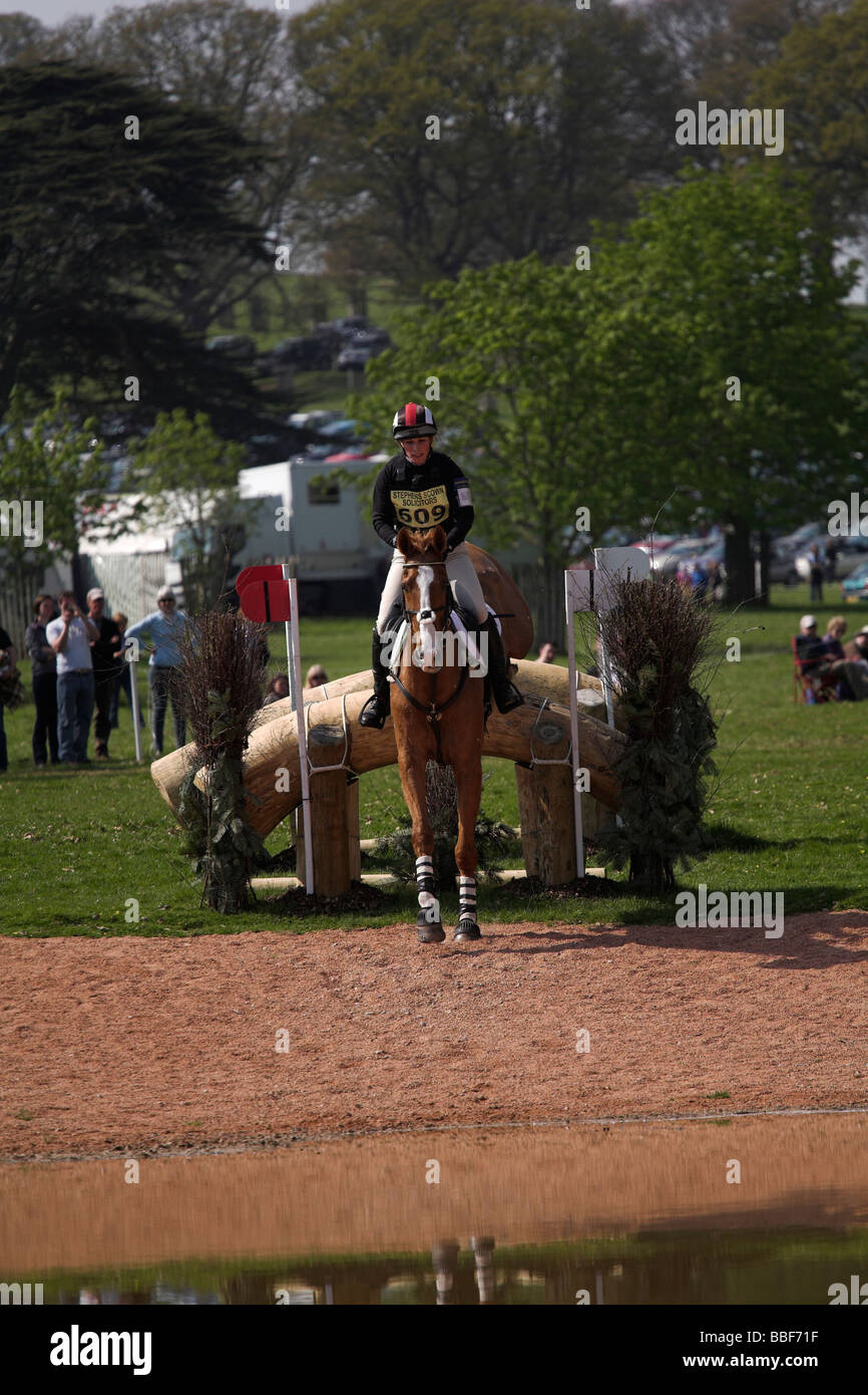 Zara Phillips at the Powderham Castle Horse Trial 2009 Day 2 riding ...