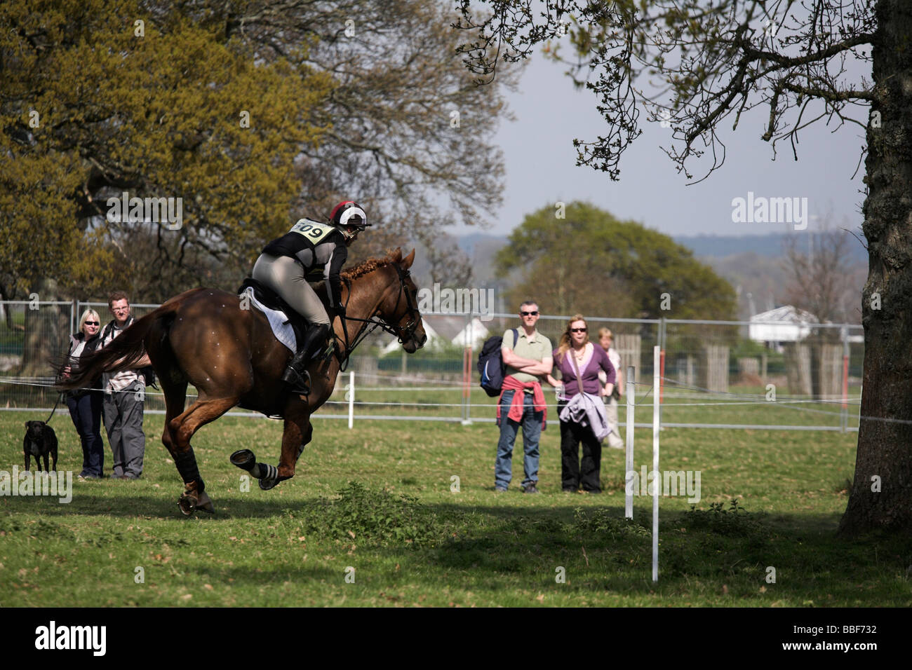 Zara Phillips at the Powderham Castle Horse Trial 2009 Day 2 riding ...
