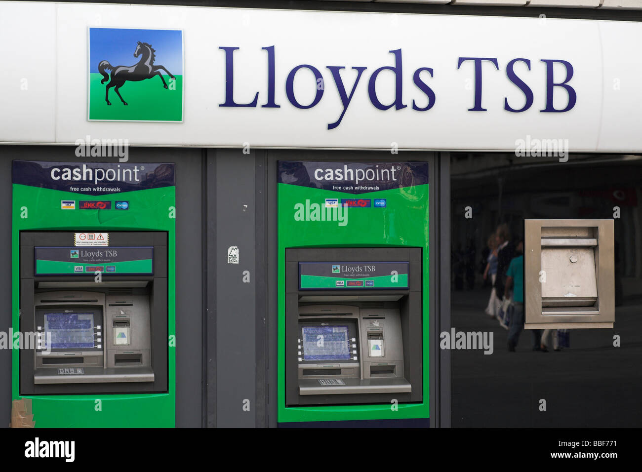 Lloyds TSB high street bank st building society branch in Exeter City Centre Stock Photo