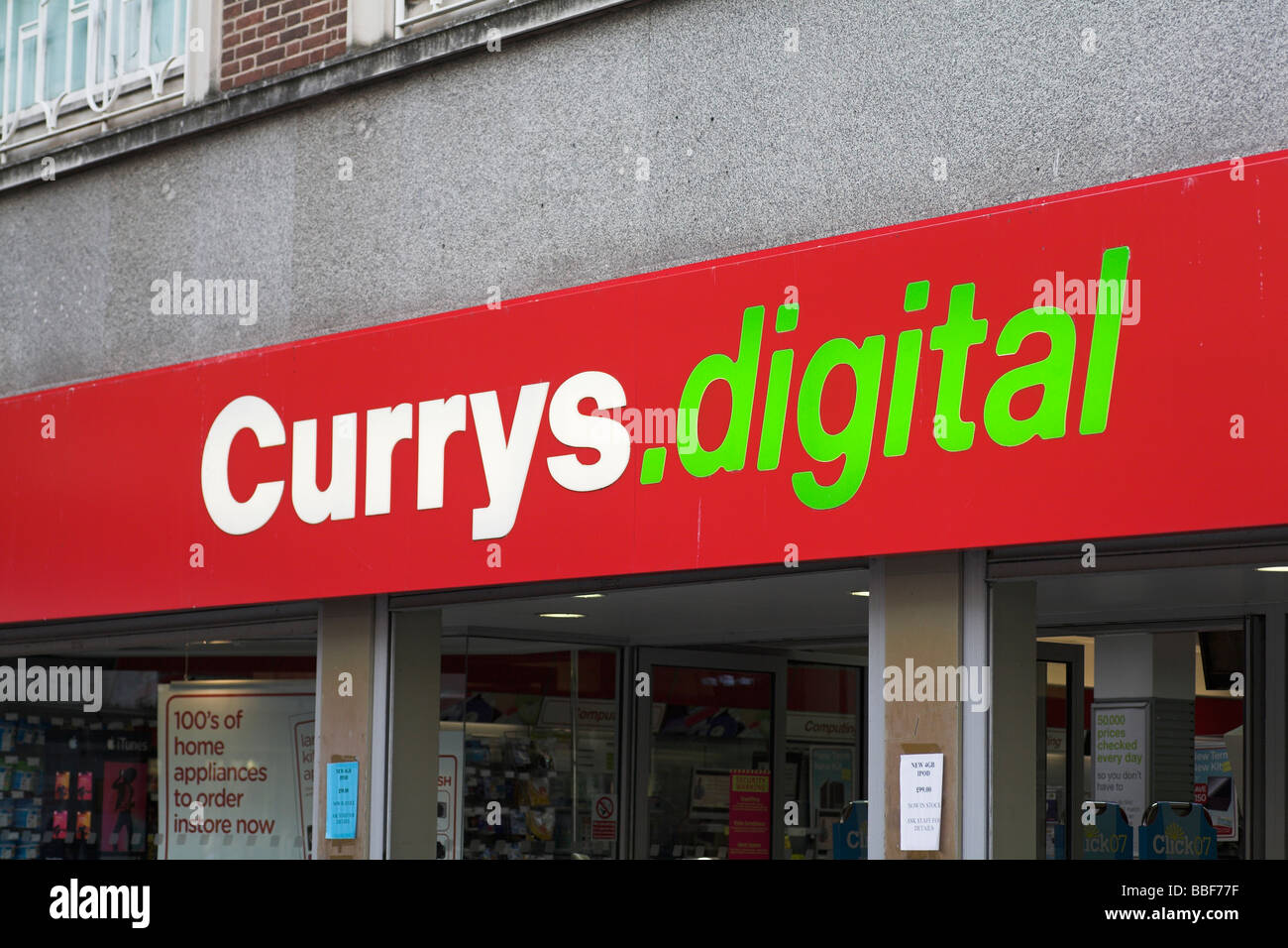 Currys Digial store Exeter High St Stock Photo Alamy