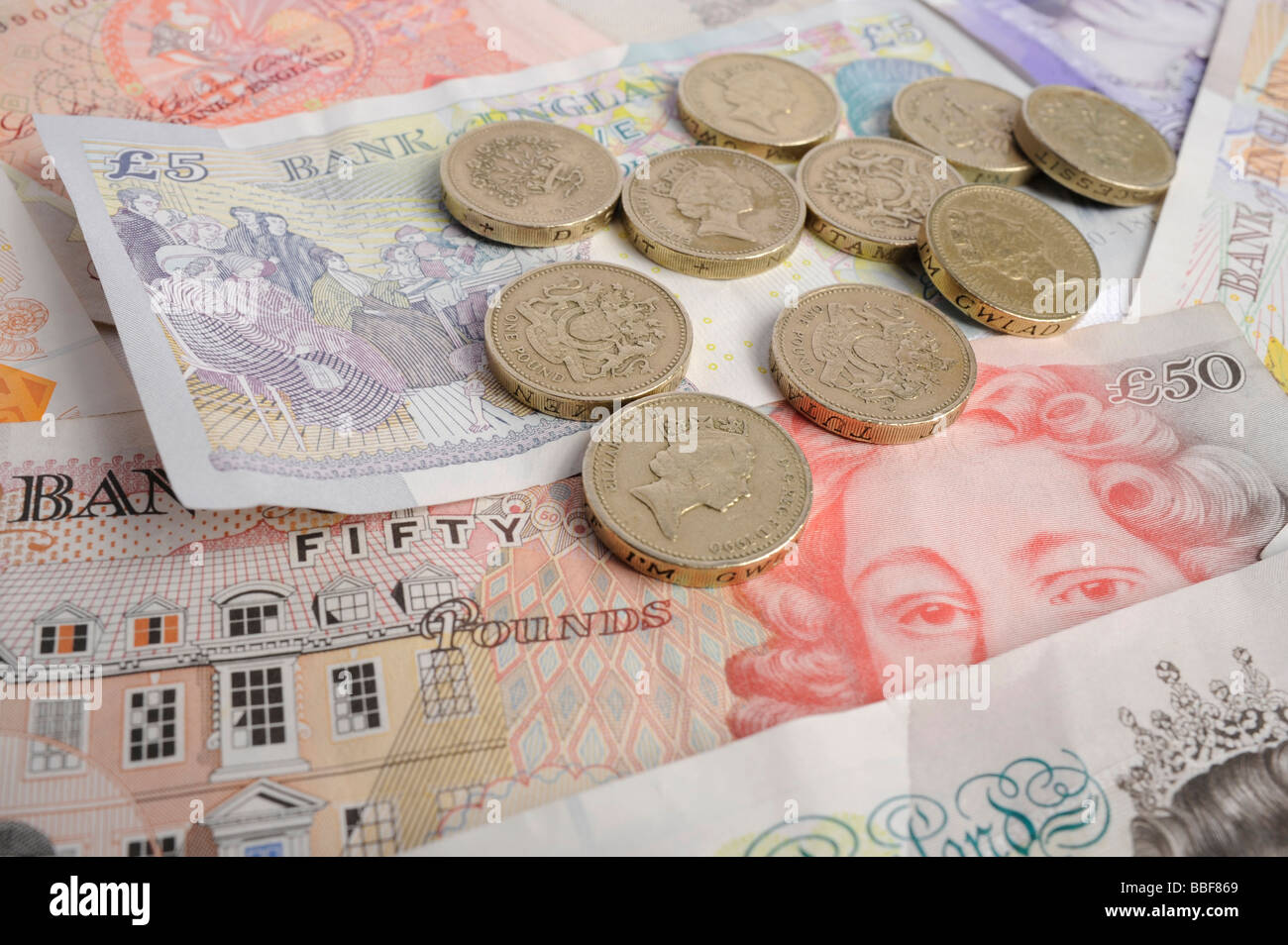 British Money Stock Photo