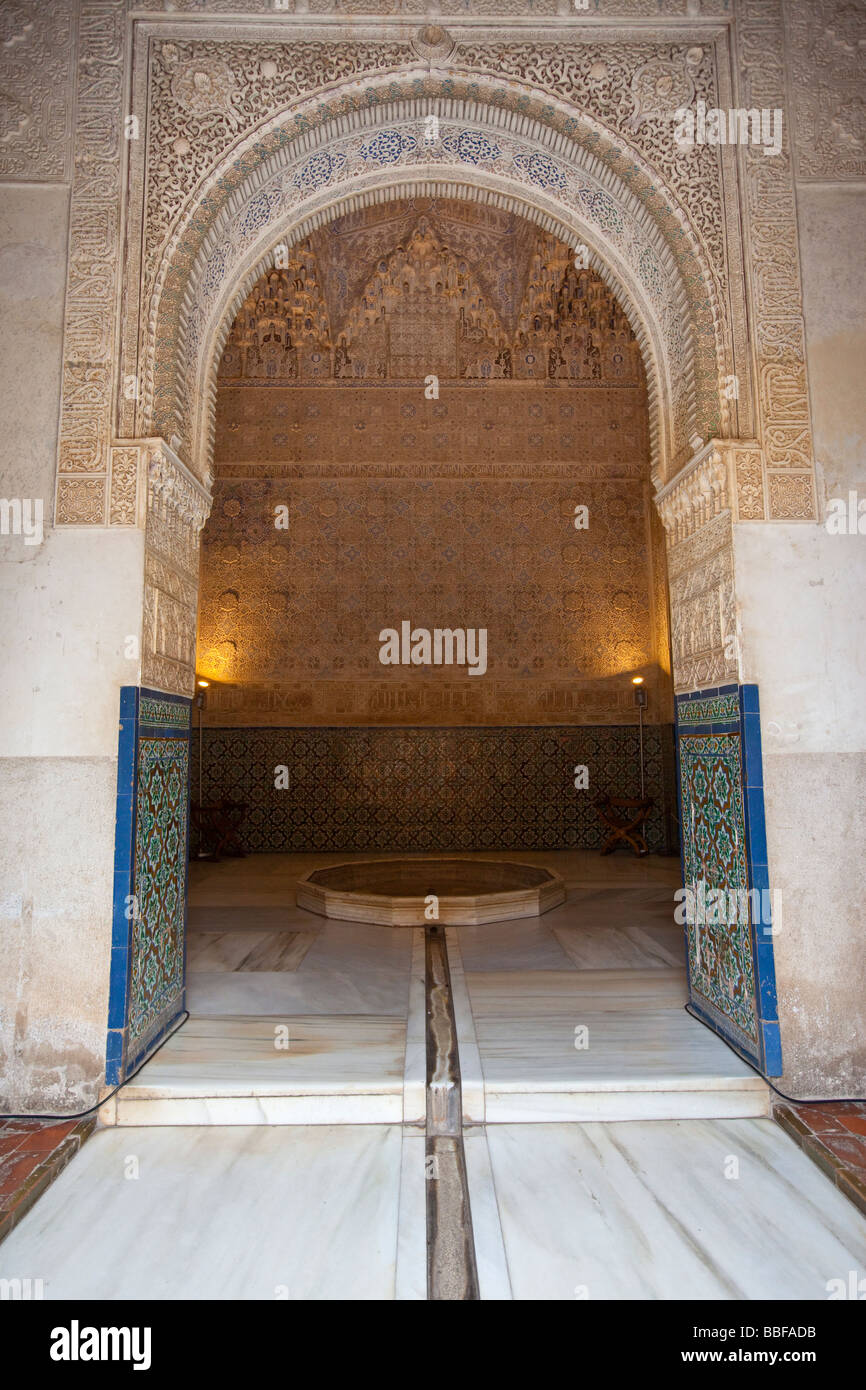 Hall of the Abencerrajes in Patio de los Leones in the Palace in the