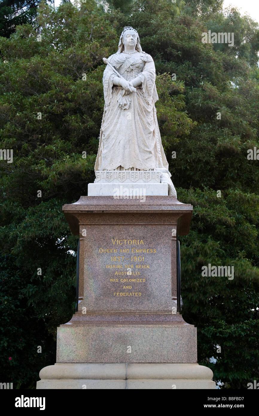 Statue of Queen Victoria in Kings Park Perth Western Australia Stock