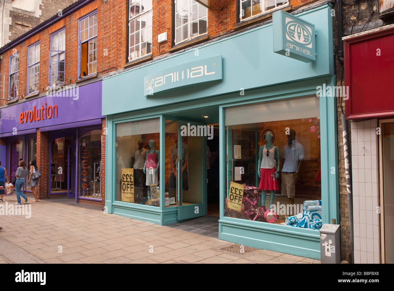 The Animal clothing shop store selling fashionable clothes in the city