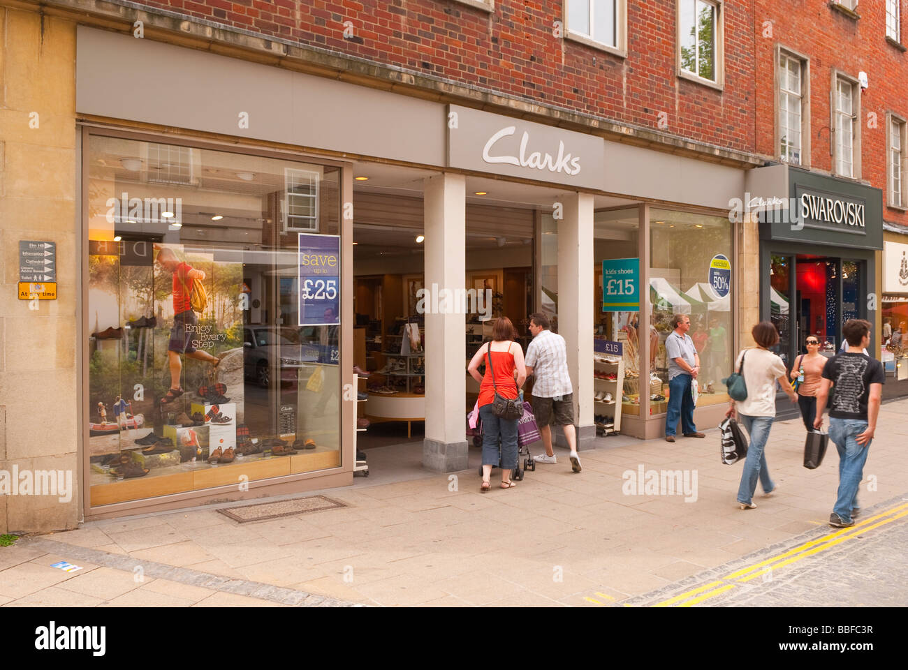 The Clarkes sensible shoes shoe shop store in Norwich Norfolk Uk Stock ...