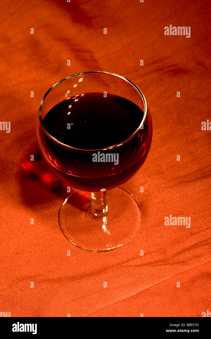 a glass of red wine Stock Photo Alamy