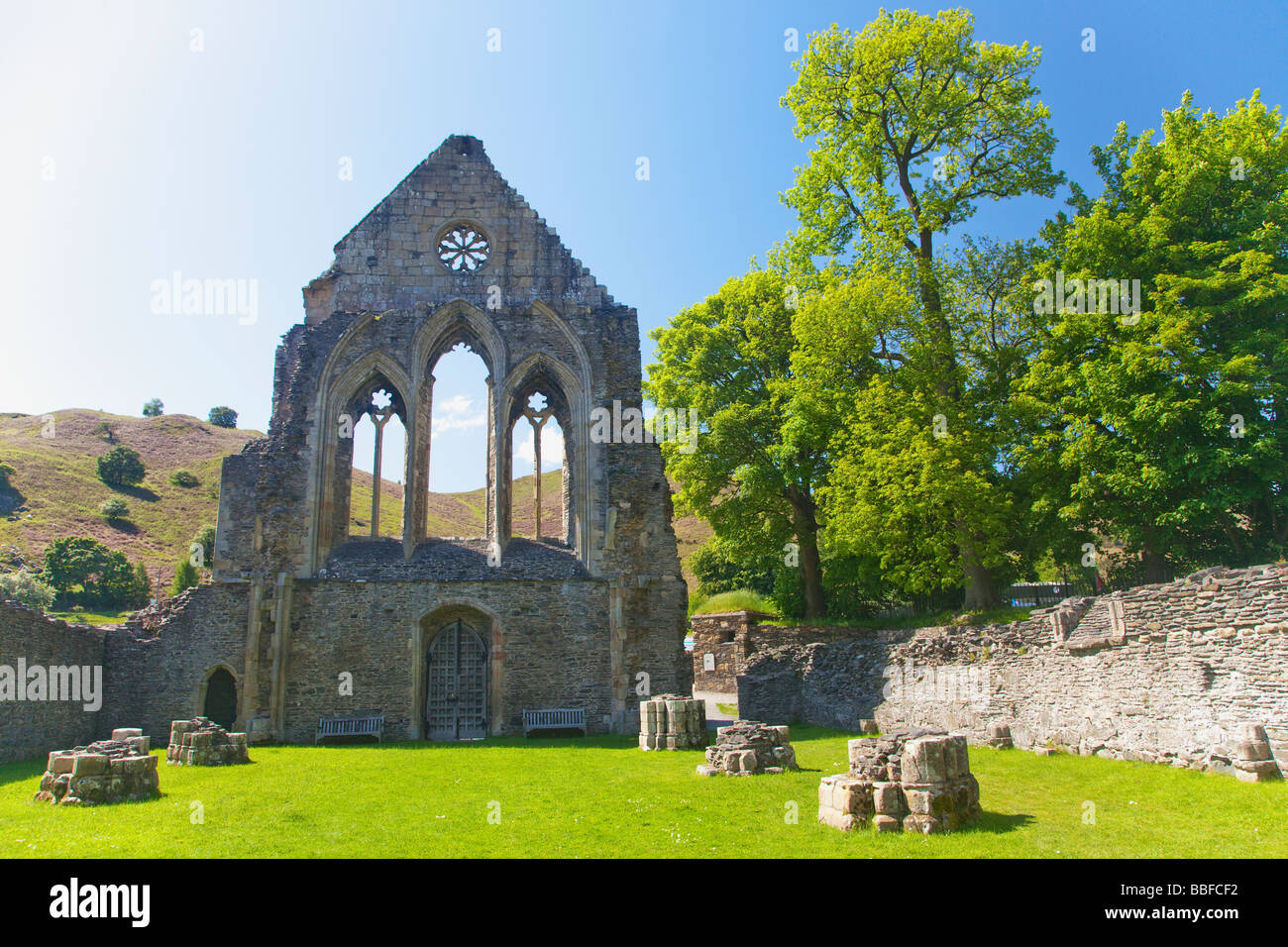 Valle Crucis 13th century Cistercian Abbey Ruins near Llangollen North