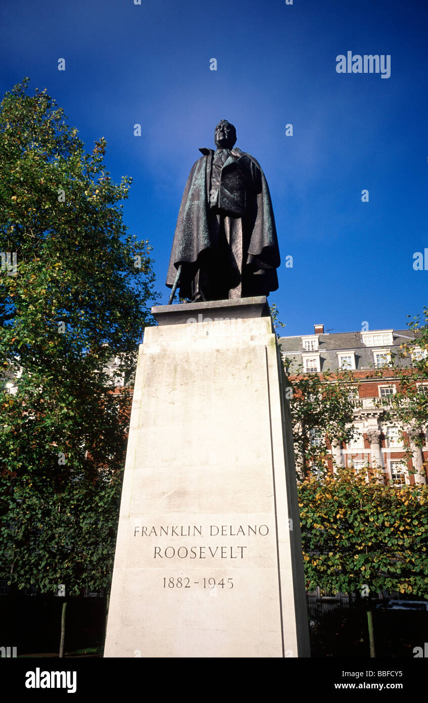 Statue of Franklin Delano Roosevelt Stock Photo