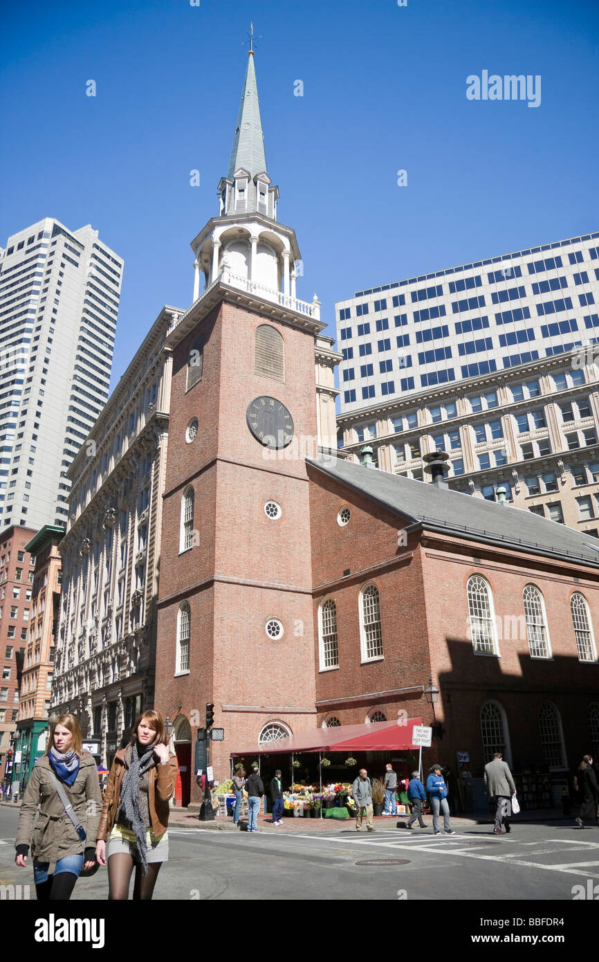 Old South Meeting House in Boston Massachusetts Stock Photo