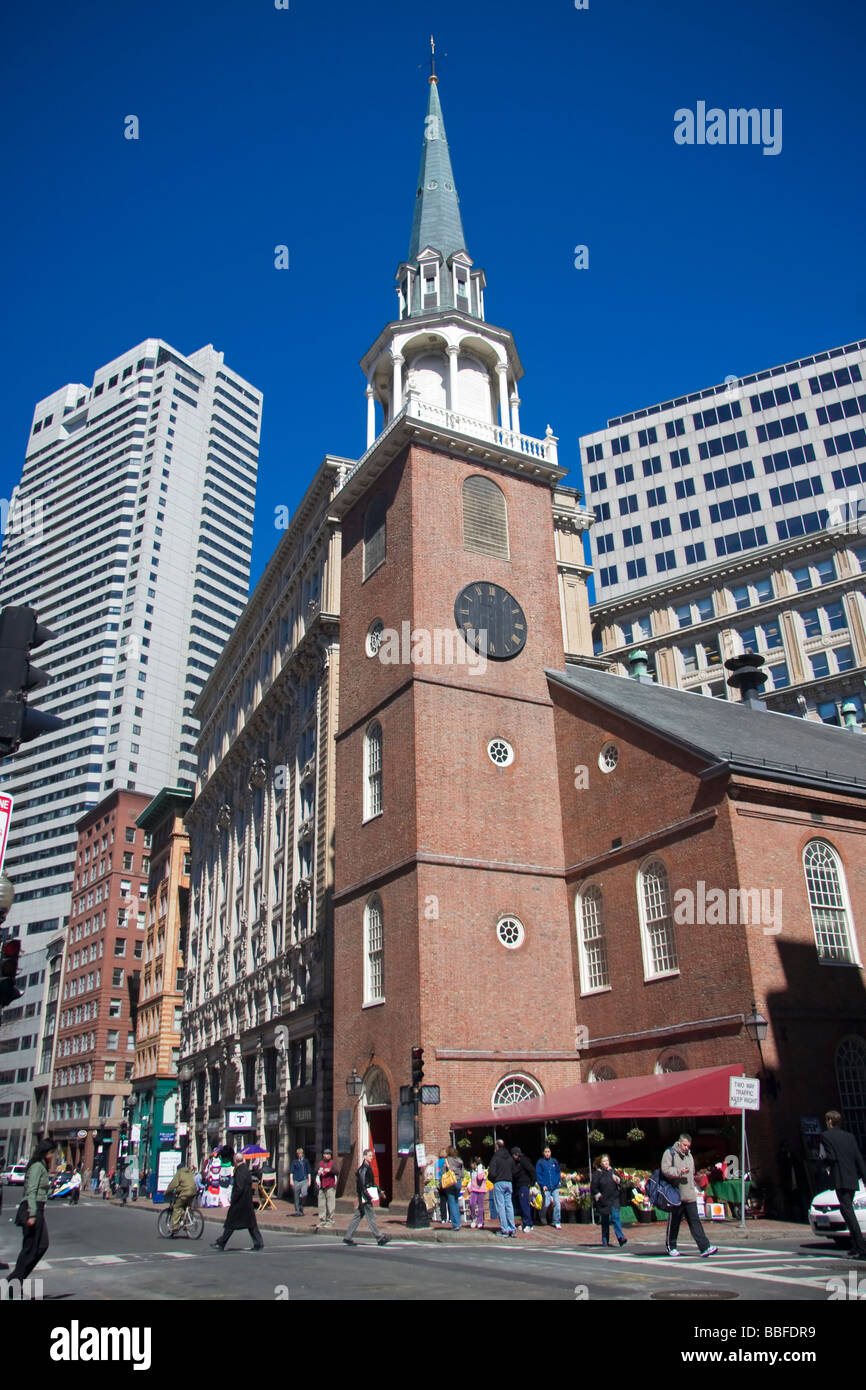 Old South Meeting House in Boston Massachusetts Stock Photo