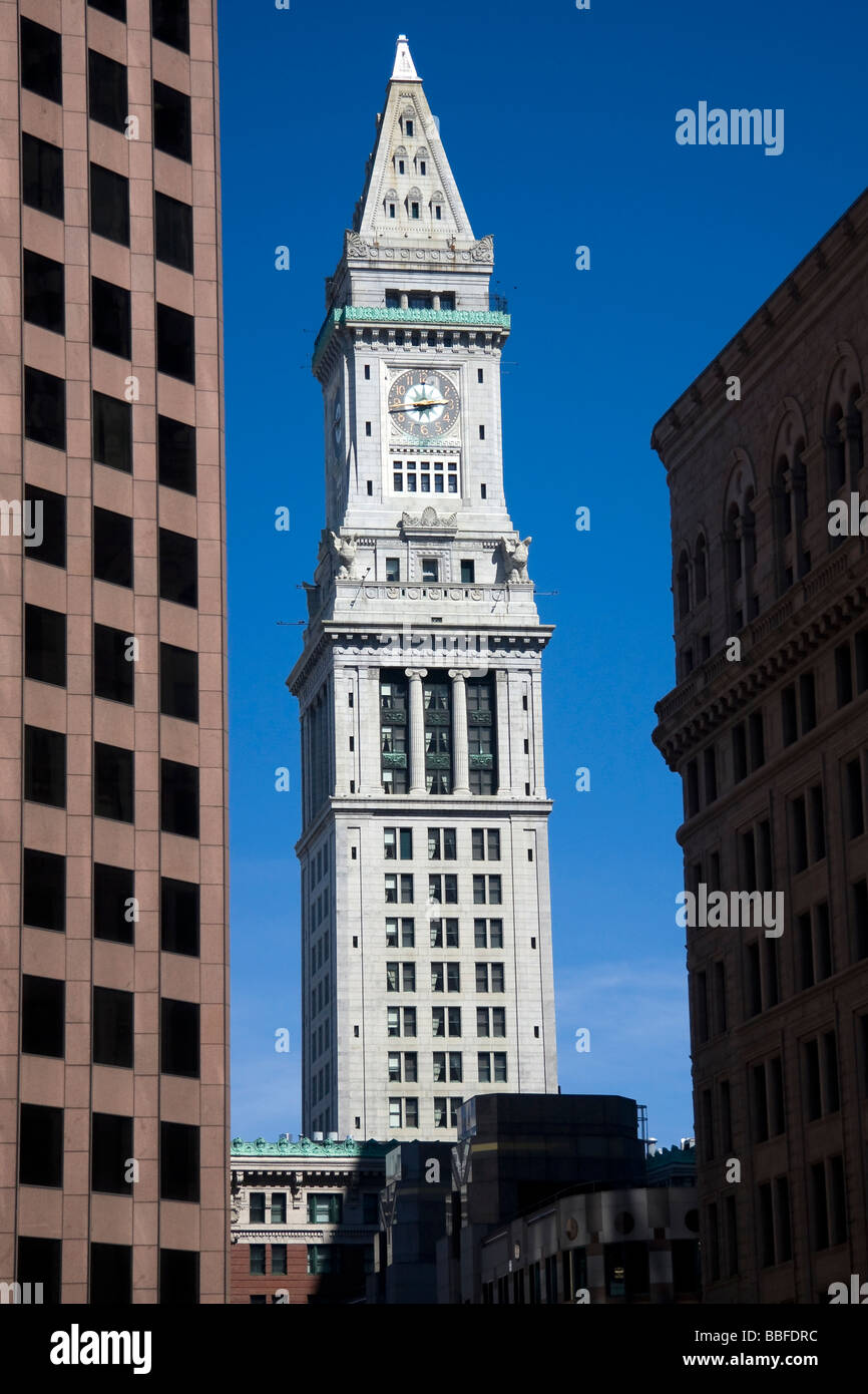 Custom House, 3 McKinley Square, Boston, Massachusetts, USA Stock Photo