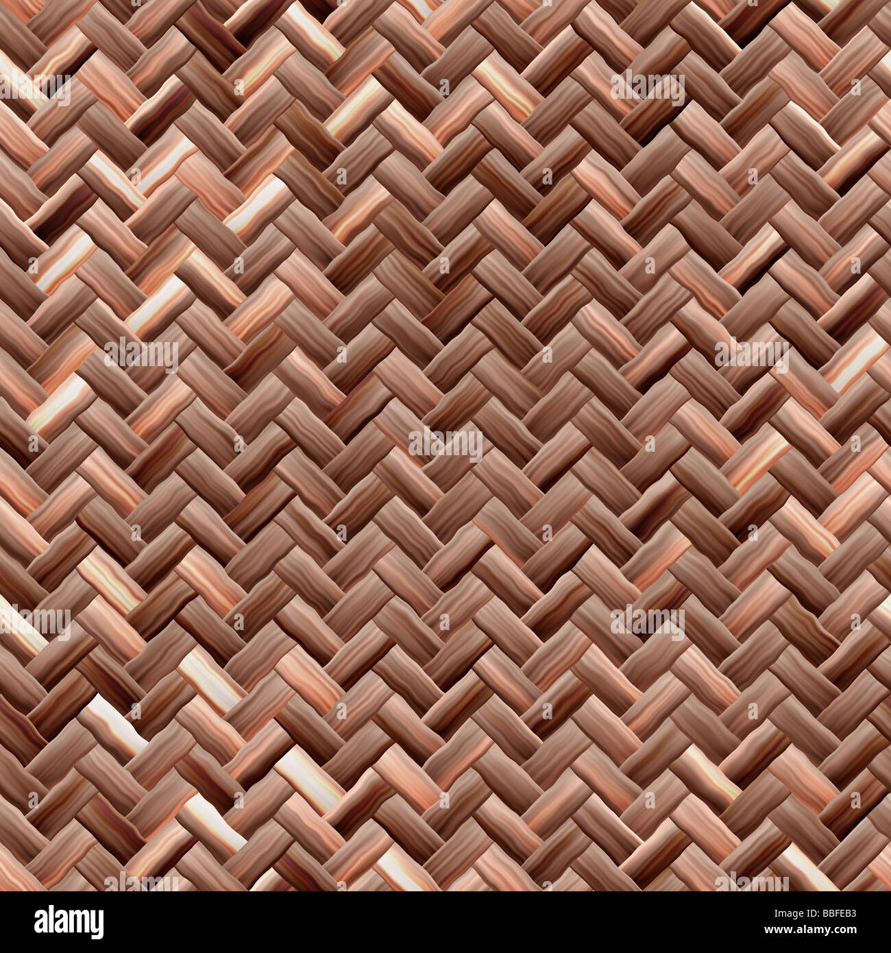 Woven basket texture seamlessly tiling rendered illustration Stock