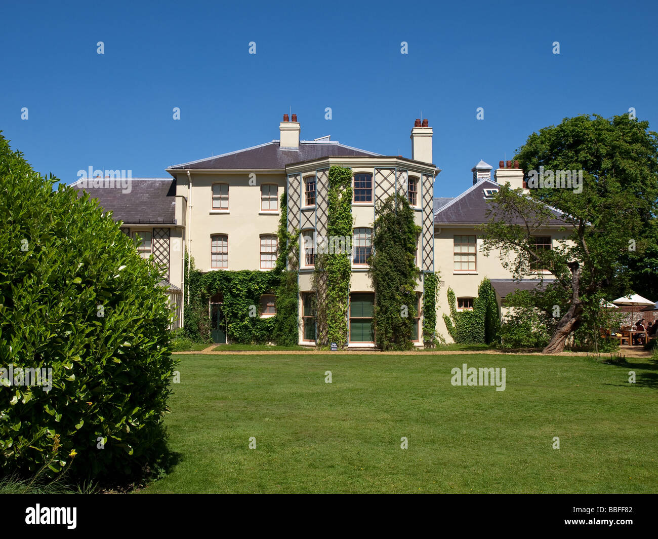 Down House and garden. Home of the naturalist Charles Darwin while working on his theory of evolution by natural selection (On the Origin of Species). Stock Photo