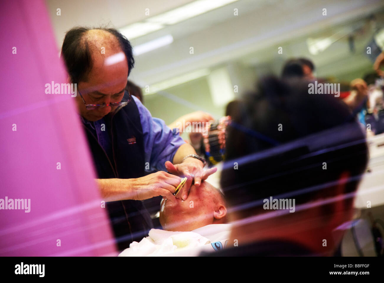 Chinese barber shop hires stock photography and images Alamy