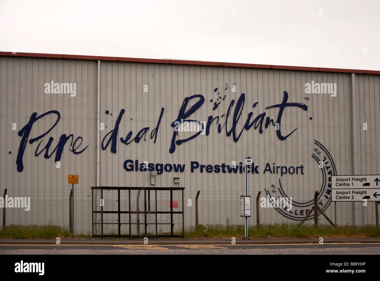 Glasgow Prestwick International Airport Stock Photo