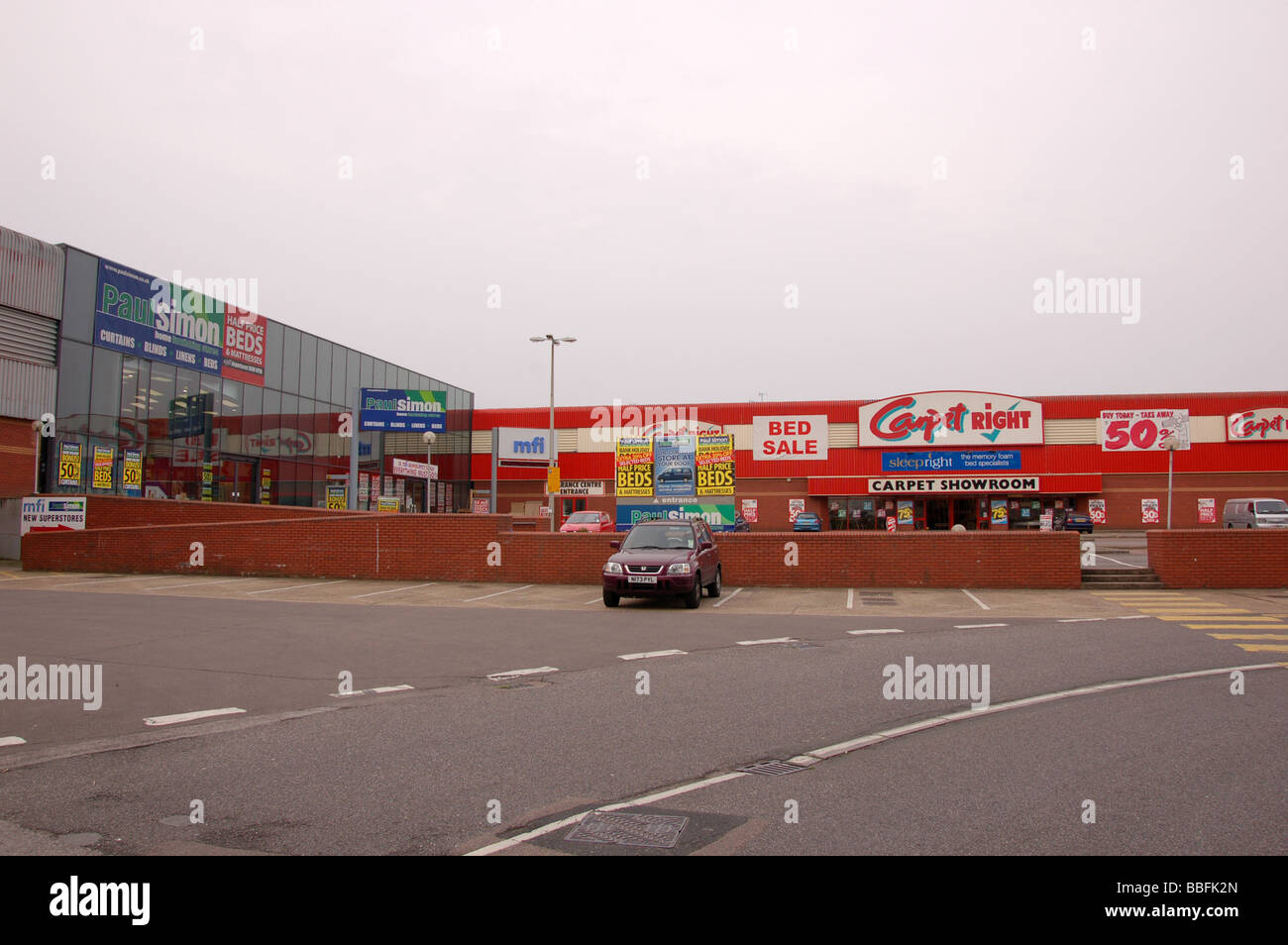 A mini shopping centre at Colindale, London, England, Uk Stock Photo