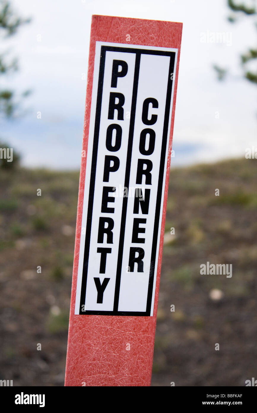 Property Corner Examples Property surveying hi-res stock photography and images - Alamy