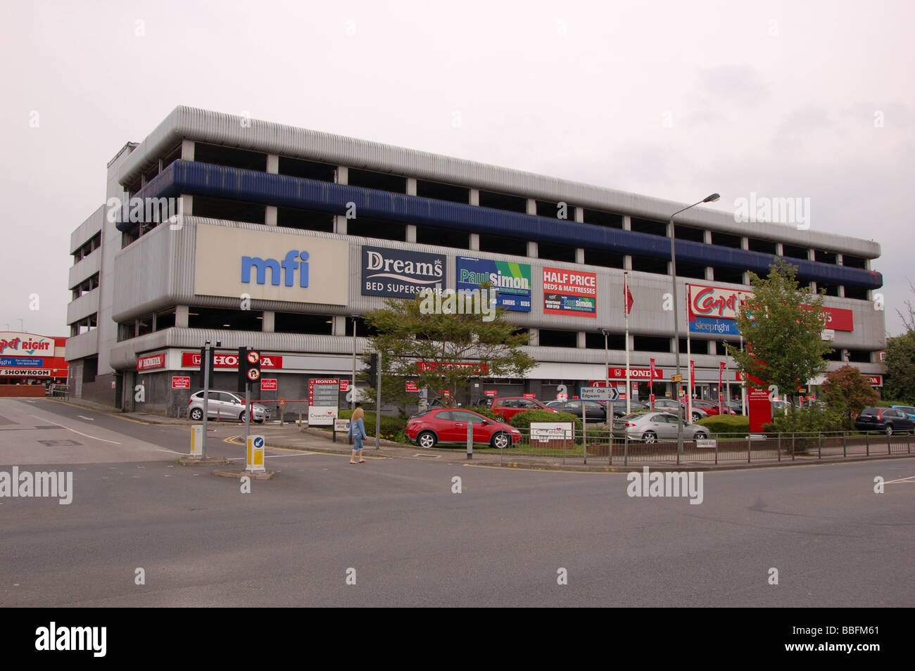 A mini shopping mall at Colindale, London, England, Uk Stock Photo