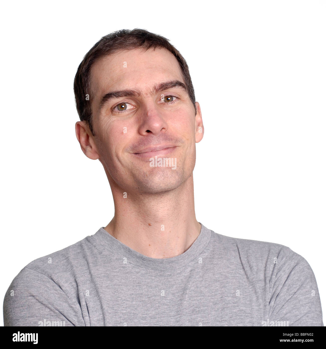 Portrait of young caucasian male Stock Photo - Alamy