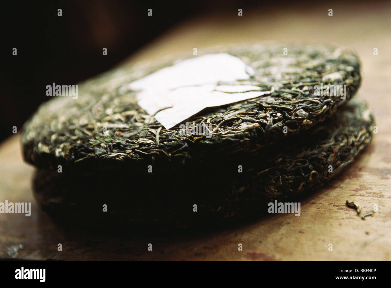 Cakes of chinese puerh tea Stock Photo Alamy