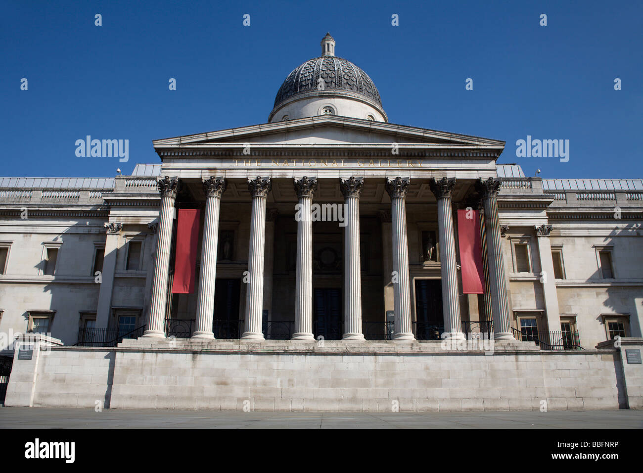 London - national gallery - Trafalgar square Stock Photo