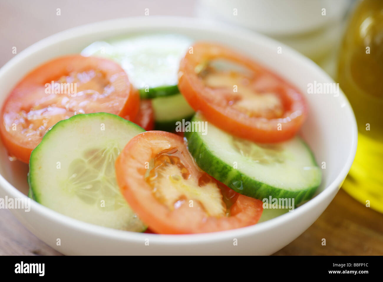 Sliced Cucumber and Tomato Stock Photo - Alamy