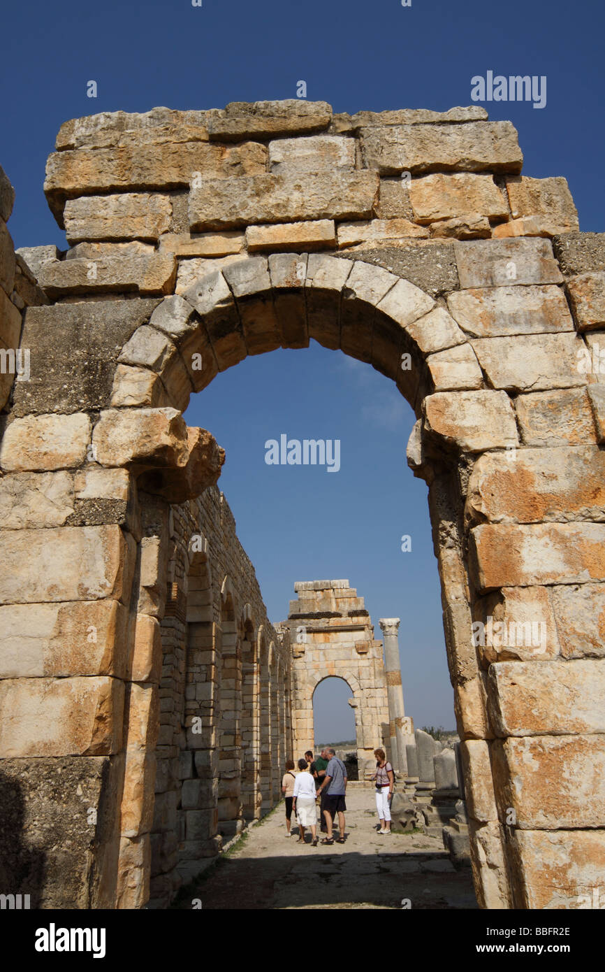 Africa, North Africa, Morocco, Roman Ruins at Volubilis Stock Photo Alamy