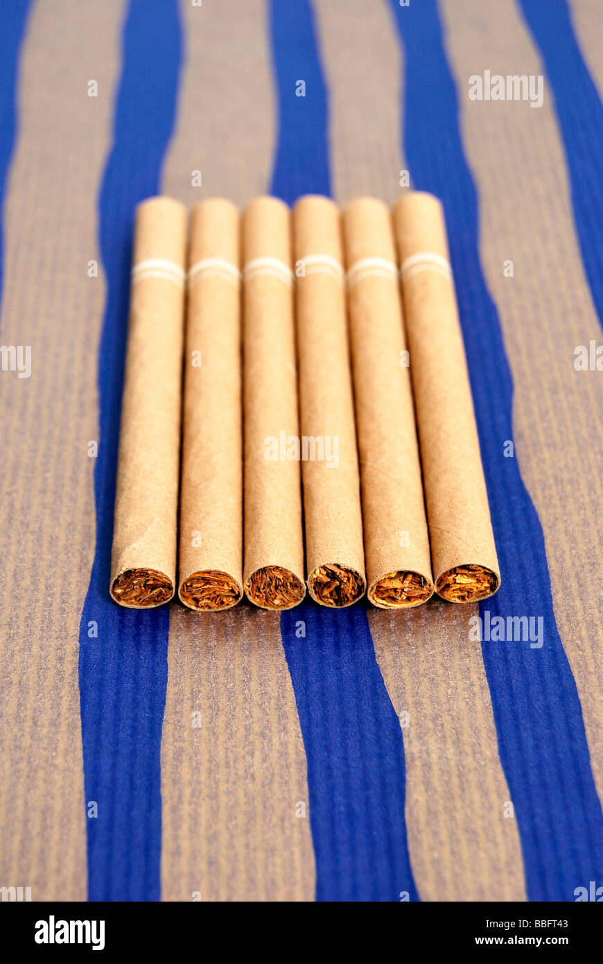 6 cigarillos Stock Photo