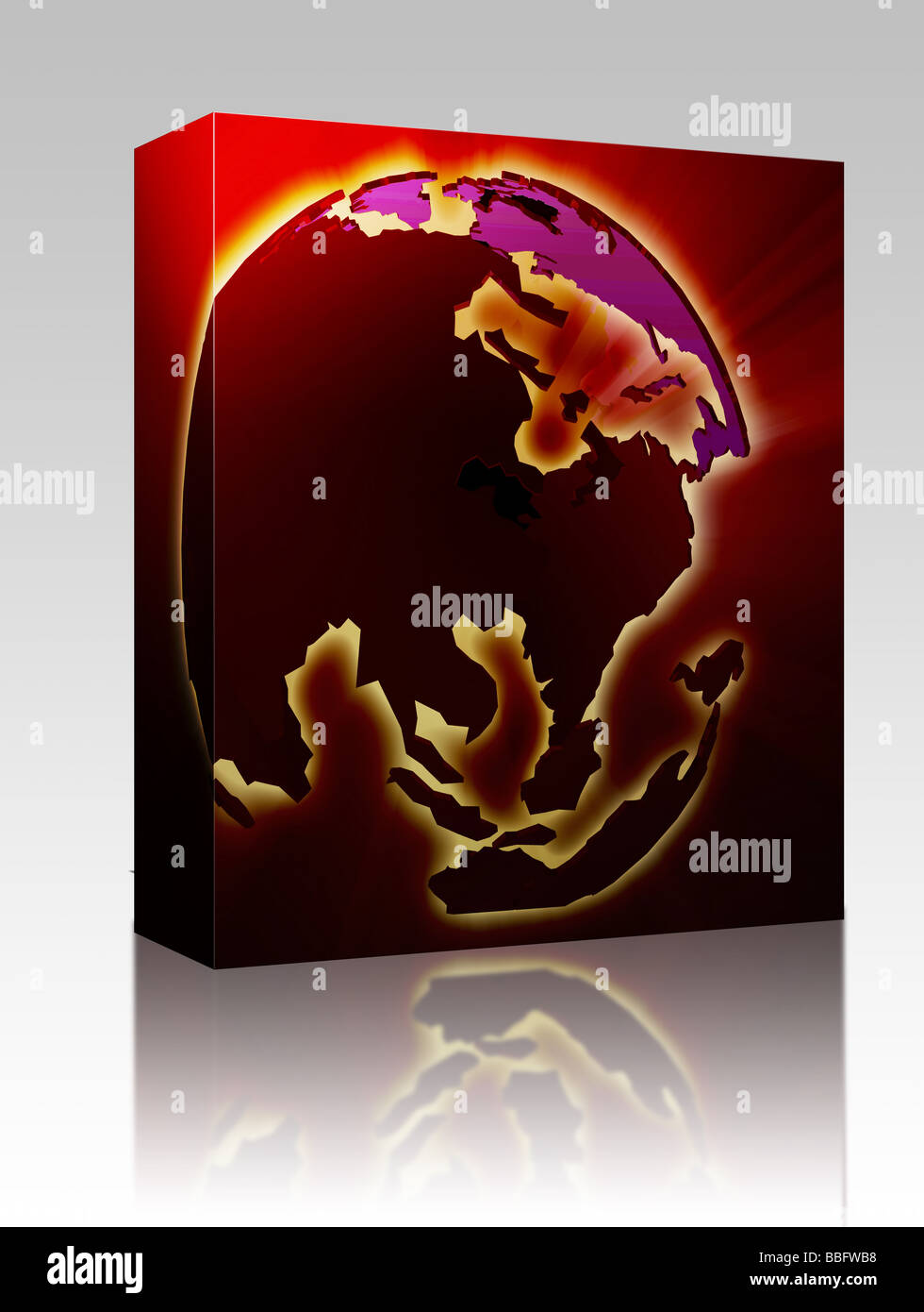 Software package box map of australia hi-res stock photography and ...